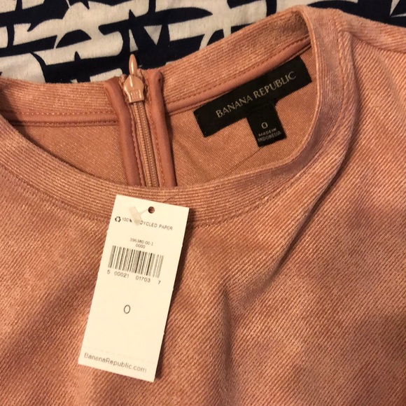 Pink stretch suede dress - Picture 3 of 3